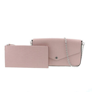LOUIS VUITTON Pochette Felice Shoulder Bag Epi Leather Pink